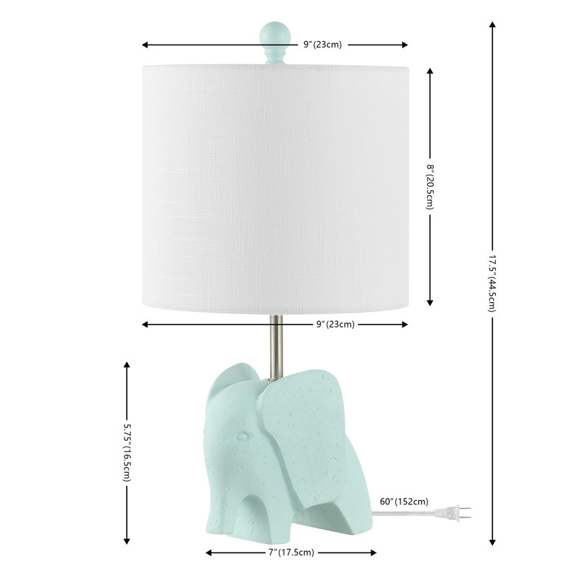 Alayn Resin Novelty Lamp, Turquoise