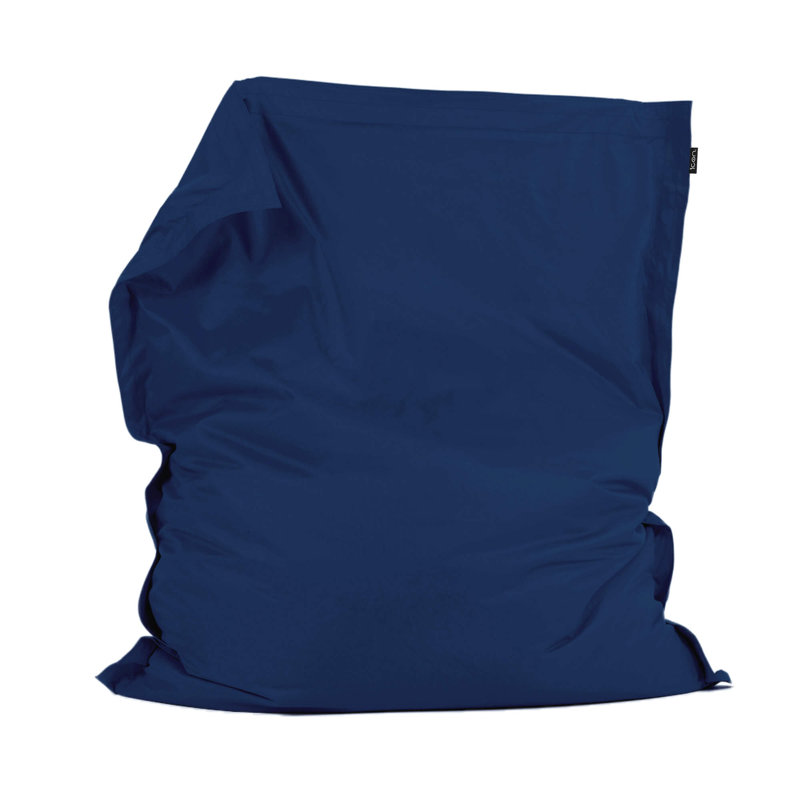 Bazaar Bag Water-Resistant XL Floor Cushion Bean Bag, Navy Blue