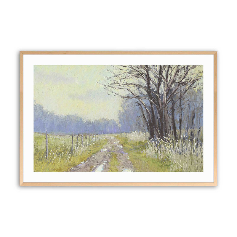 «Springtime Awakening», impression encadrée sur papier par Carol Strock Wasson, Érable brut, H 13 po x l 17 po x P 1,25 po