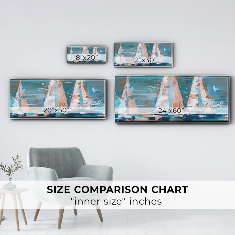 Pop Regatta II- Framed Canvas