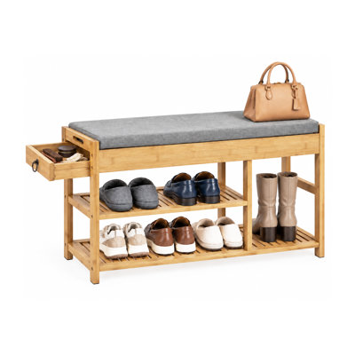 Upholstered Bench With Storage Space Fresnel