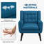Upholstered Armchair with Solid Wood Legs-1739323628