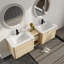 Ensemble de meuble-lavabo double 68 po avec plateau en céramique Narnby-1312010394-1332473100