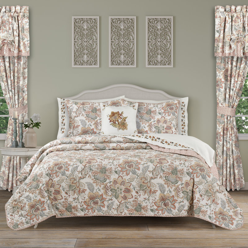 Janessa Twin Brown Microfiber Reversible Quilt Set