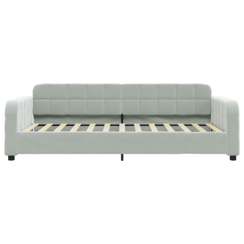 Hadwin Upholstered Daybed, Light gray, Without Mattress