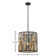 Gemma Key Three-Light Convertible Tall Drum Pendant w/ Crystal Rectangular Prisms