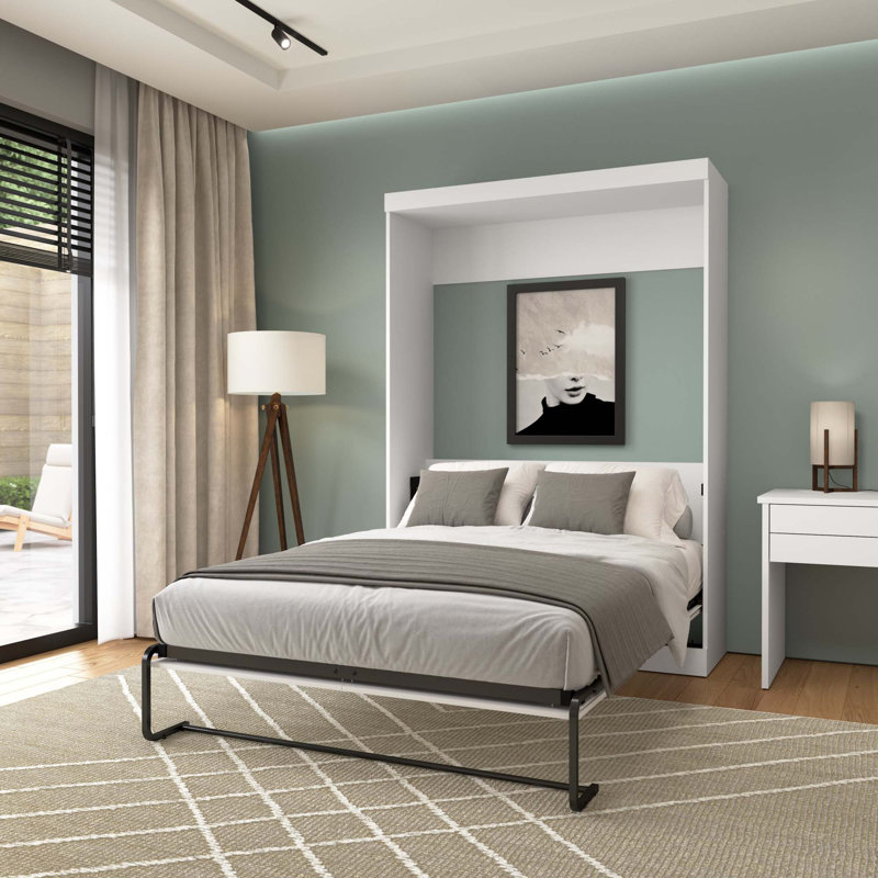 Velora Murphy Bed, White, Full