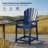  Yardgrace Tall Adirondack Chair - All-Weather Hdpe Bar Height Stool-27545091