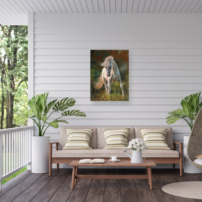 Toile pour l'extérieur David Stribble WHITE HORSE