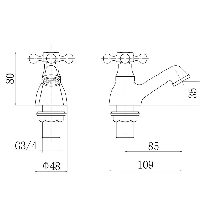 Kuehl Deck Roman Tub Faucet Bath Filler