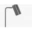 Éclairage, H 18 po, lampe de table, port USB inclus, métal gris, abat-jour gris, moderne