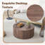 Table basse cylindrique en noyer foncé Brayden Studio-2022331245