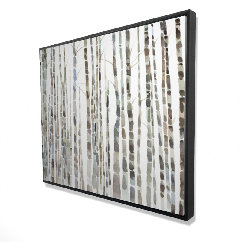 Birch Trees Forest Print On Canvas