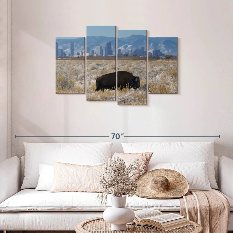 Brampt Denver Bison, 27" H x 43" W