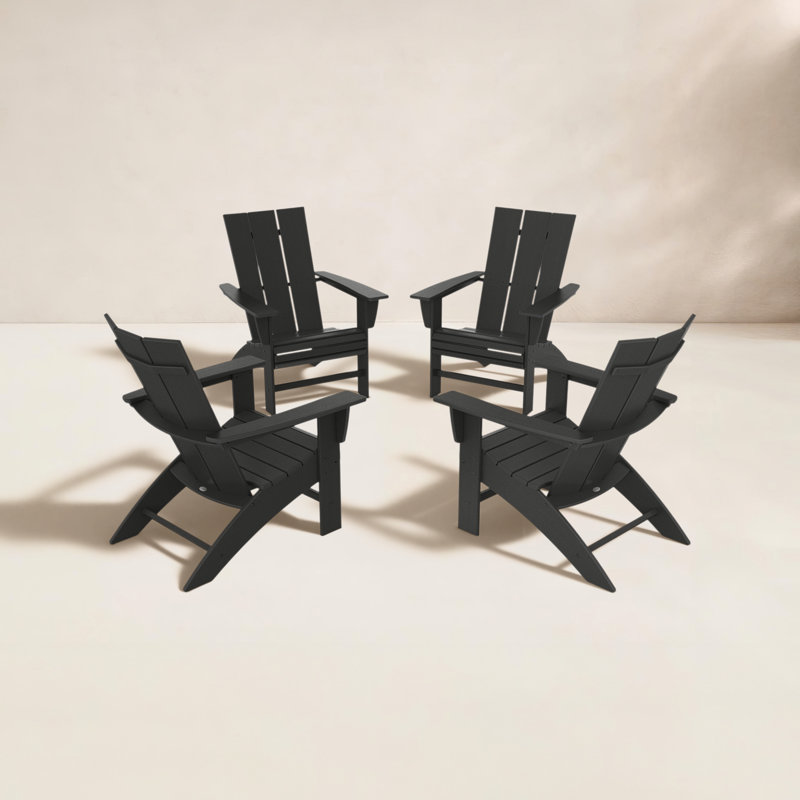 Chaise Adirondack POLYWOOD, Noir