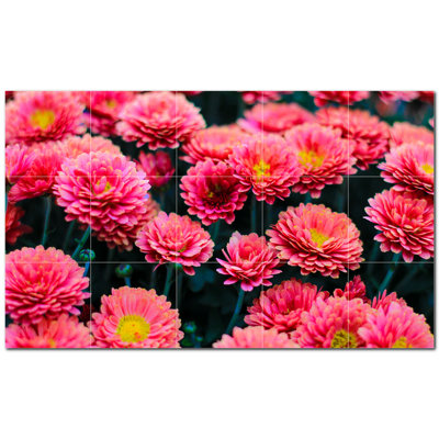 Carreau de céramique décorative 18 po x 30 po PT500623: 6 po x 6 po (ensemble de 15)