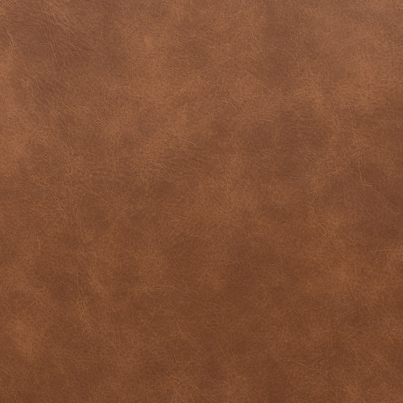 29.5'' W Top-Grain Genuine Leather Upholstered Armchair, Brown