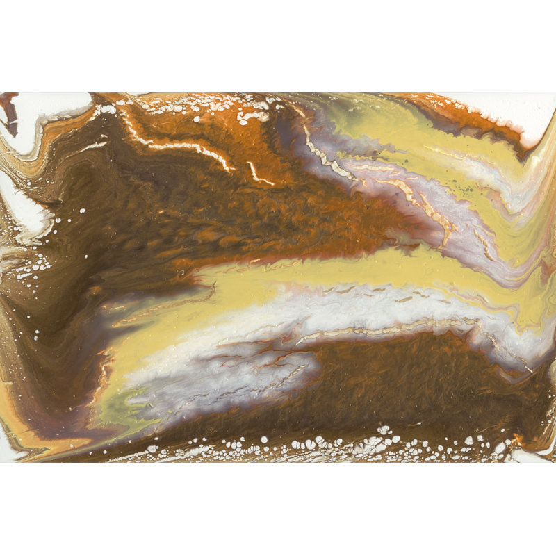 Liquid Earth VII 1 Piece Wrapped Canvas Painting, 20cm H x 30cm W