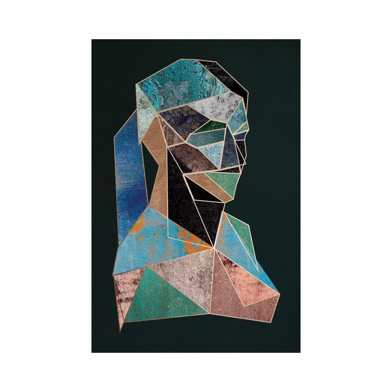 Woman Cubism Diptych I by Dane Shue - Print on Canvas, Wrapped Canvas, 66.04 cm H x 45.72 cm W x 1.91 cm D