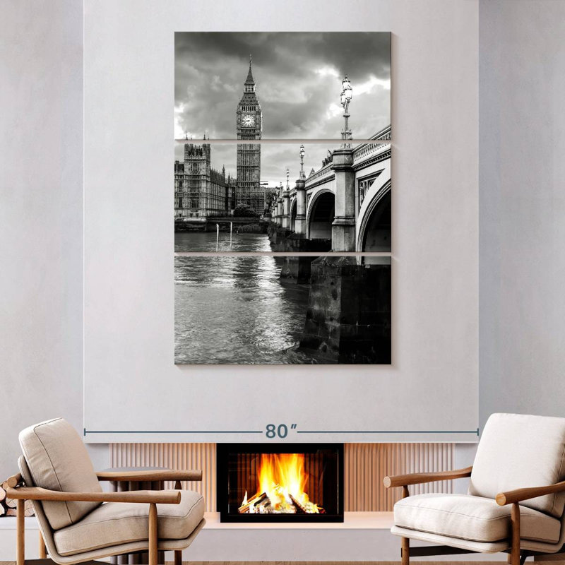 Nicci Big Ben, palais de Westminster III, H 74 po x l 48 po