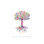 DNA Tree Print On Acrylic Glass