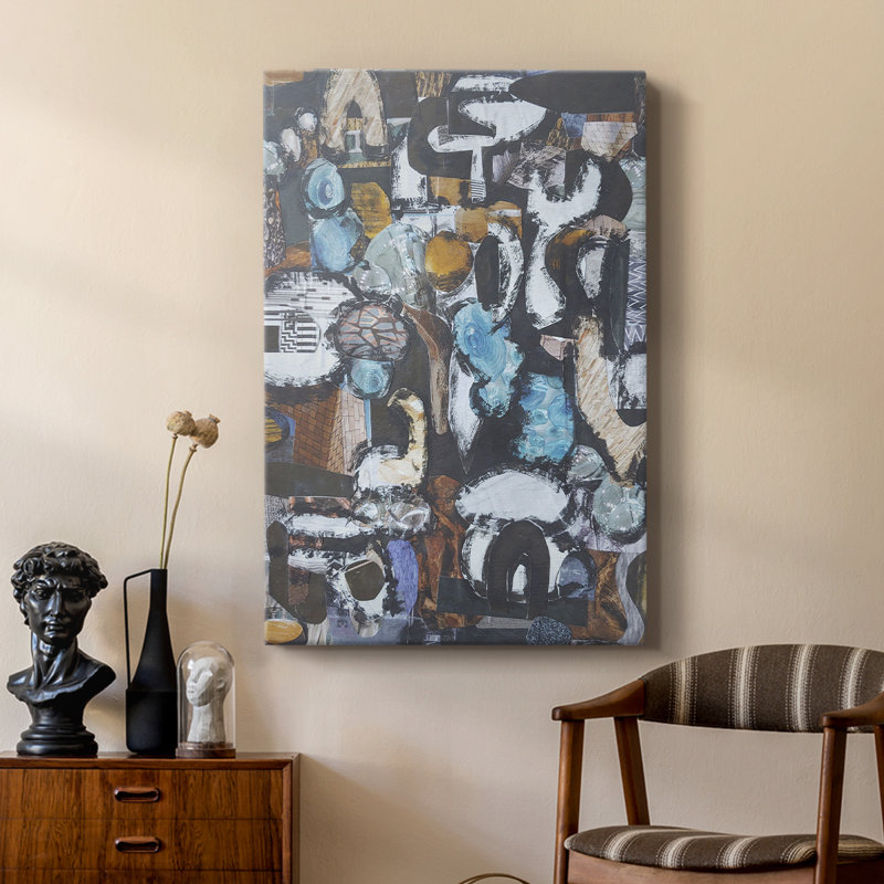 Verre bleu de California Beach - galerie Cavas sur mesure, H 12 po x l 8 po