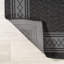 Tapis intérieur / extérieur noir / gris Clarwin Classic-70302787