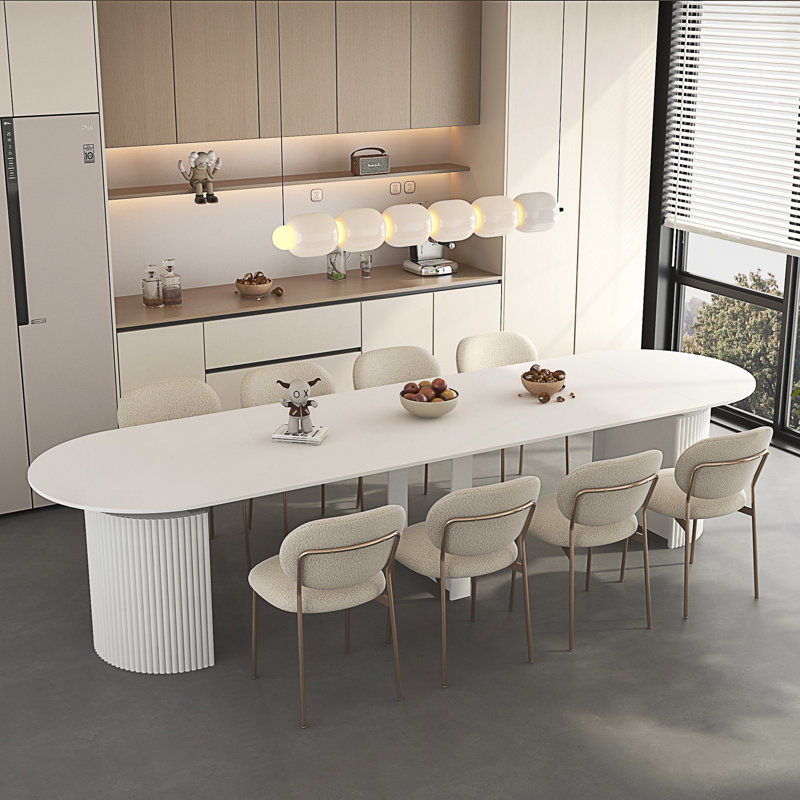 Table de salle à manger extensible pliable, table de cuisine rectangulaire multifonctionnelle extensible