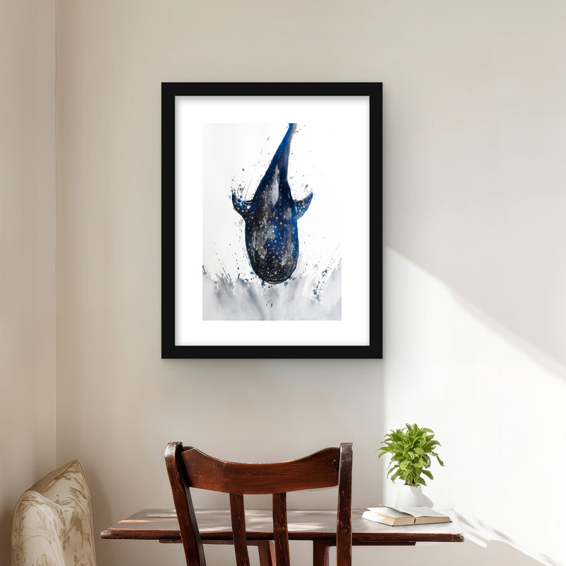 Requin-baleine - imprimé mat pour salle de bain