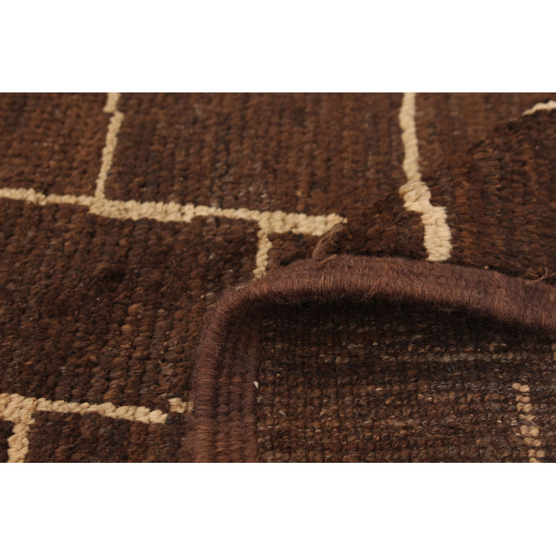 Bornschein One-of-a-Kind 5' X 7'9" New Age Wool Area Rug in Dark Brown