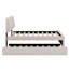 Lit plateforme tapissier avec lit gigogne-1623456793