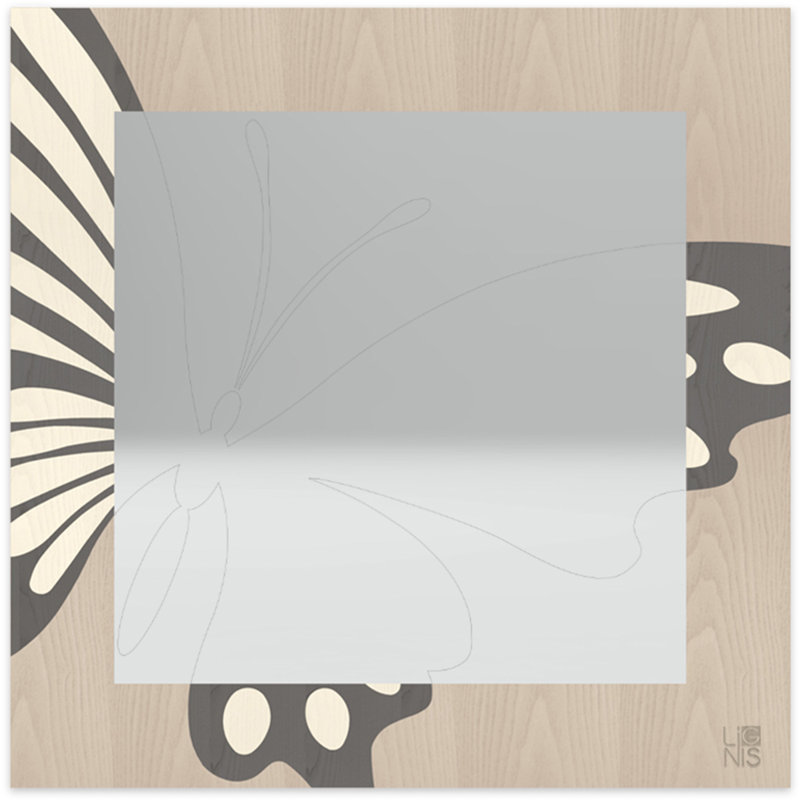 Doloevita Bathroom Mirror, Light Grey/Dark Grery/White