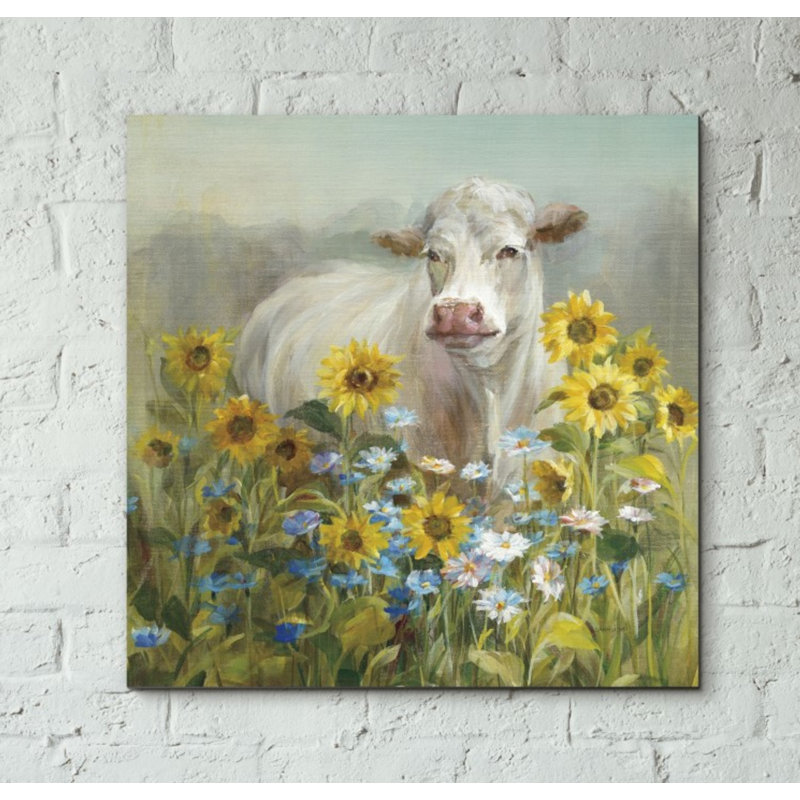 «Farm and Field I v2 Crop» par Danhui Nai, art mural sur toile, H 12 po x l 12 po x P 0,75 po