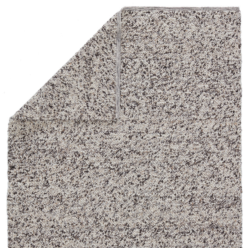 Jaipur Living Hadren QTM05 Handmade Solid White and Gray Area Rug, Rectangle 5' x 8'