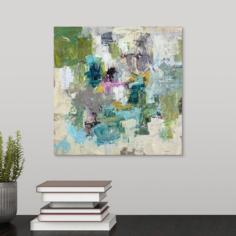 « interrupty », peinture sur toile, Toile tendue, H 12 po x l 12 po x P 1,25 po