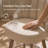 Counter Height Bar Stools,Swivel Bar Stools with Backs,Barstools Set of 3,26'' Solid Wood Legs,Thick Seat Upholstered Linen Fabric Counter Height Stools in Sand-561353373-561896829