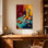 Mode nature morte avec vin et fruits