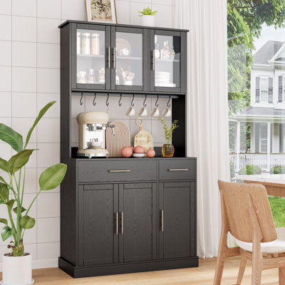 70.9'' Kitchen Pantry with Power Outlet