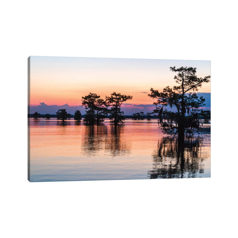 USA, Louisiana, Atchafalaya National Wildlife Refuge. Sunrise On Swamp. by Jaynes Gallery - Wrapped Canvas Gallery-Wrapped Canvas Giclée
