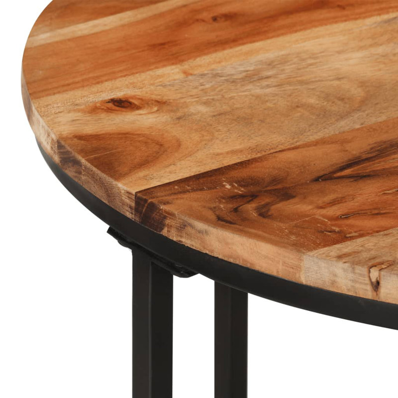 Rossana Cross Legs Coffee Table, 45cm H x 55cm L x 55cm W, Brown