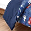 Ensemble de literie douce bleu et rouge-103966380