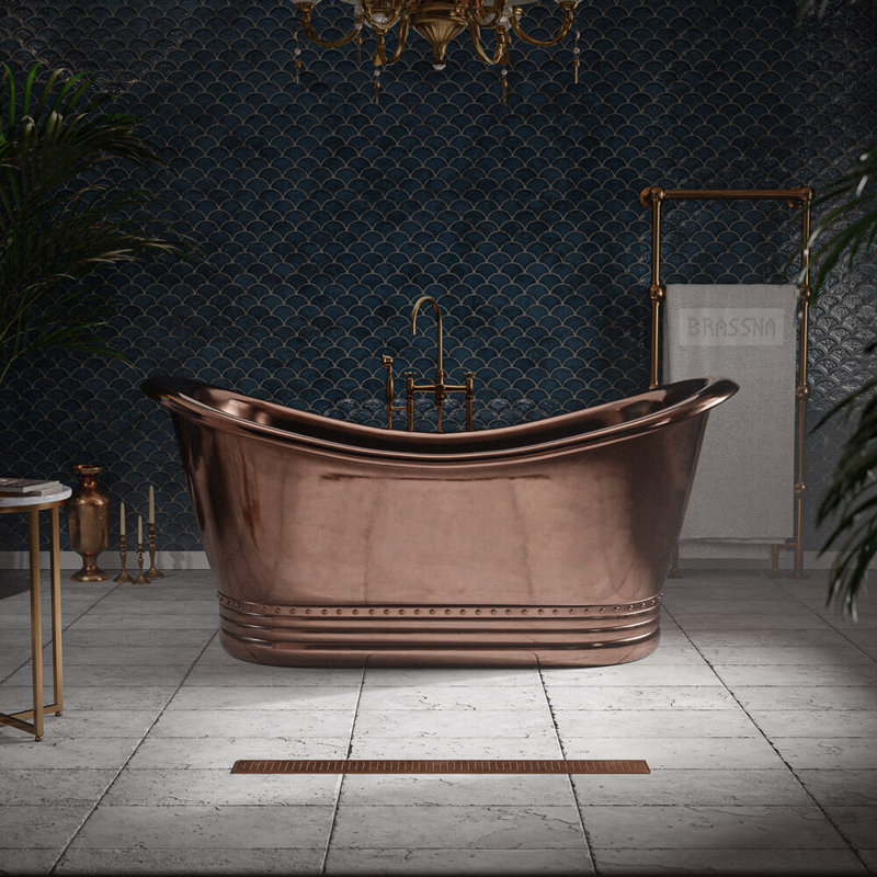 1800mm x 800mm Freestanding Copper Bathtub