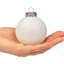 Ensemble de 24 boules de Noël élégantes à paillettes blanches pour décorations d'arbre, 3,15 po-1792485086