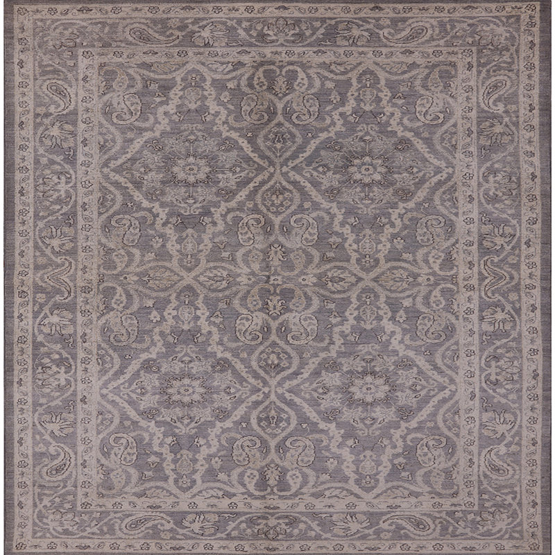 Tapis oriental brun Loys, Carré 6 pi