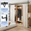 Satin Adjustable Curtain Pole Set