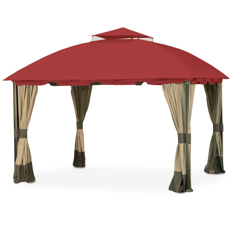 Toile de remplacement pour pavillon de jardin South Hampton, Cinabre, Tissu Riplock 350