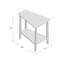 Hazleton Solid Wood Wedge Table-49671599