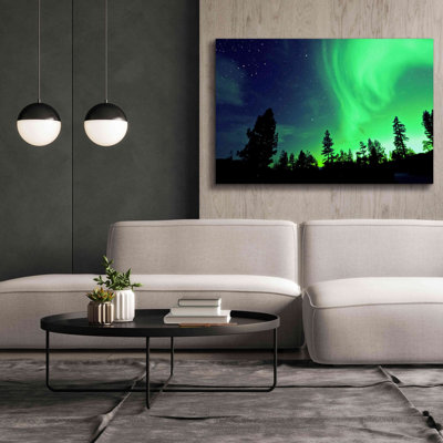 'Northern Lights Aurora Borealis 2' by Epic Portfolio, Giclee Canvas Wall Art