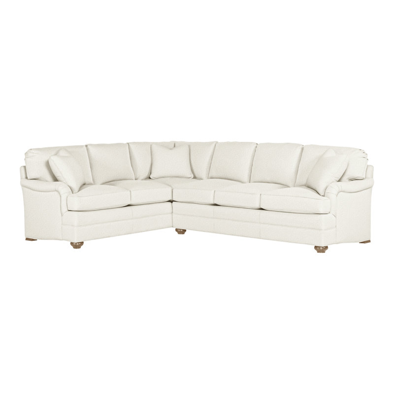 American Bungalow 2-Piece East Lake L- Sectional, Kenworth Pearl, Hampton