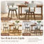 Tabouret de bar pivotant rembourré avec structure en bois massif et repose-pieds plaqué or-129235222